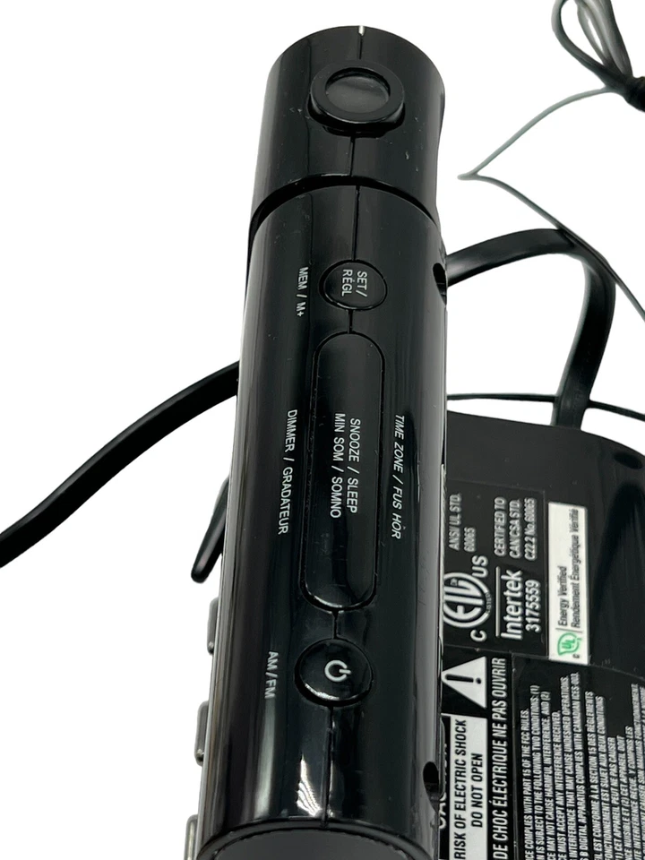 Electrohome Eaac601 Projection Alarm Clock With Am/fm Radio Tested & Works - Image 4 of 4