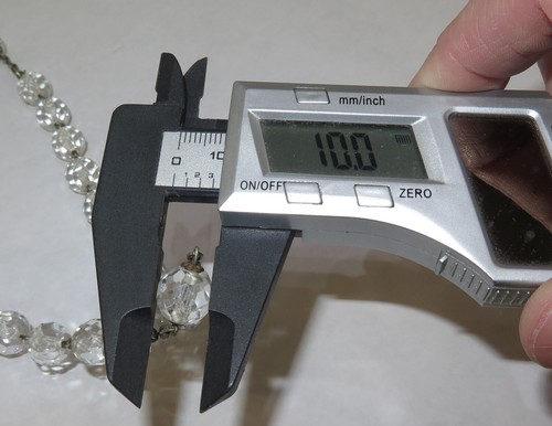 ANTIQUE AND LARGE CRUCIFIX ROSARY CZECHOSLOVAK CRYSTAL PECTORAL CROSS 27.5 in - Picture 10 of 11