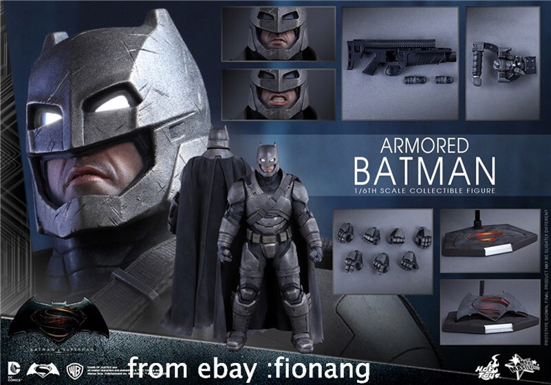 HotToys HT 1/6 Batman Vs Superman Batman Heavy Armor MMS349 | eBay