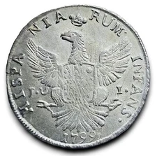 Palermo Sicily gorgeous 12 tari tarí 1799 q.fdc Ferdinand III Bourbon