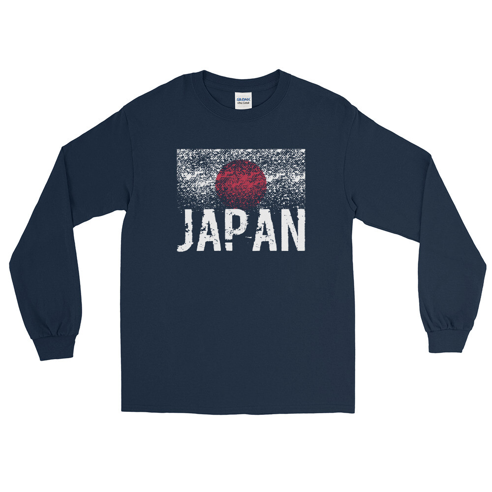 Japan Distressed Flag Long Sleeve Shirt Multi Colors New | eBay