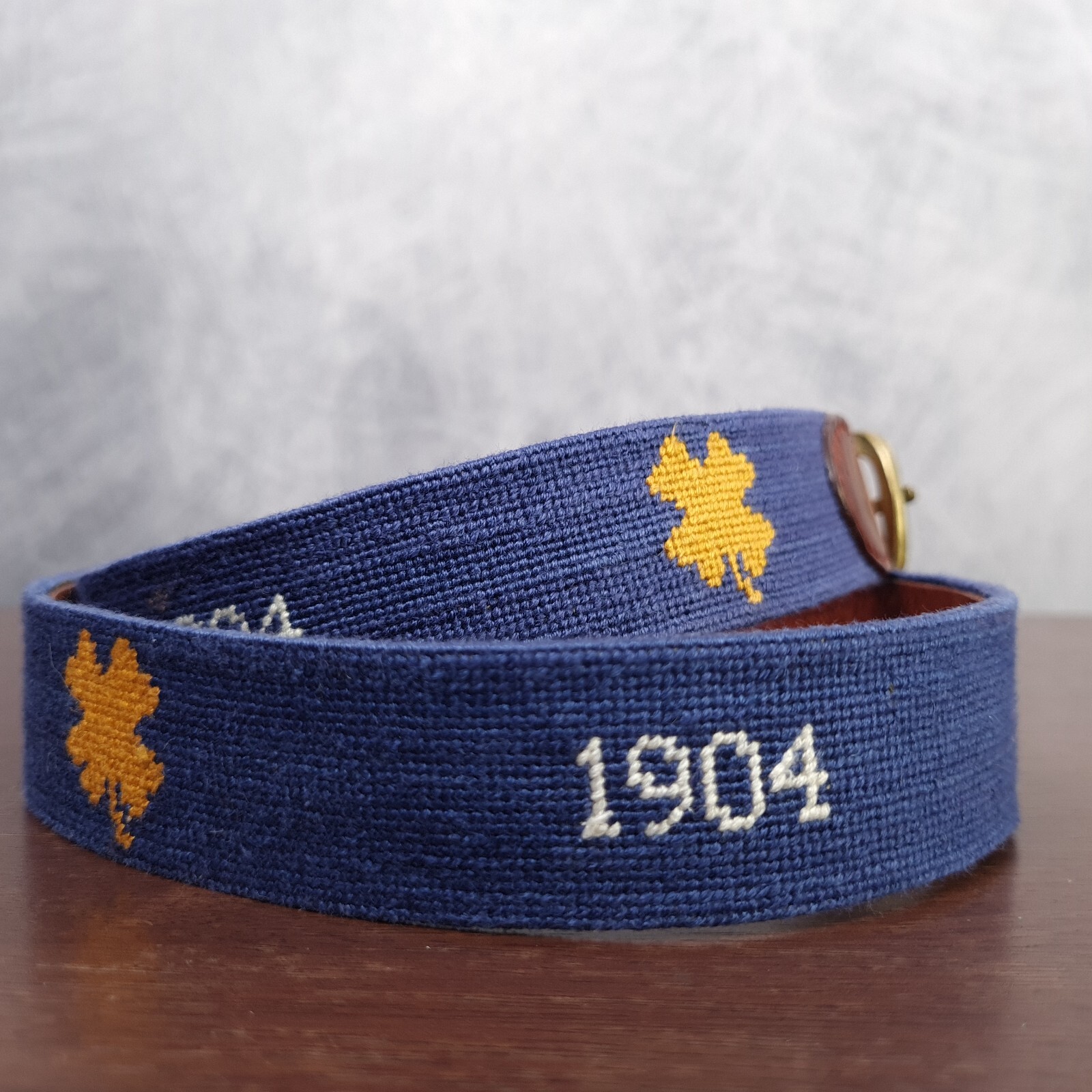 Smathers & Branson Needlepooint Belt Mens 40 East Lake Golf Club 1904