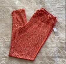 Time and Tru Space Dye Coral High Rise Women  s Ankle Leggings Size XL