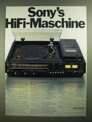 1979 Sony HiFi-Music-Center HMK-80 B Ad -in German | eBay