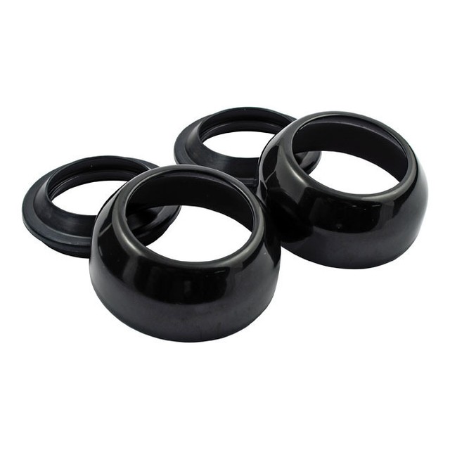 Fork Dust Caps + Cover Black For HarleyDavidson FXD9105 Fxr 8794 XL