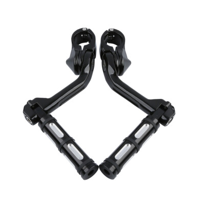 1-1/4'' Footpegs Highway Bar Pegs Long Angled Mount Fit For Harley