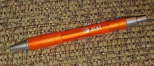 AT&T TELEPHONE COMPANY Employee PROMO ink pen ORANGE vtg BELL SYSTEM AMERITECH 