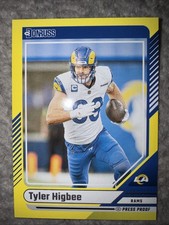 Tyler Higbee 2024 Donruss - Yellow Press Proof #186 - Los Angeles Rams