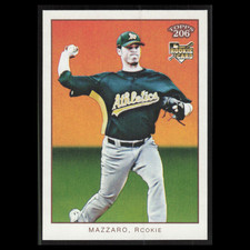 Vin Mazzaro Rookie #215 2009 Topps 206 Oakland Athletics Baseball Card MLB NM. rookie card picture