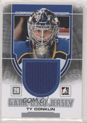 2013 ITG Between the Pipes Game-Used Silver Jersey /180 Ty Conklin #GUM-52 1o3