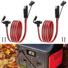 3.3FT 10AWG SAE Quick Connector Harness Adapter Male Plug to Female Socket Cable