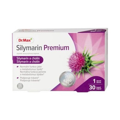 Dr. Max Silymarin Premium - Unterstützung der Lebergesundheit - 30 Kapseln