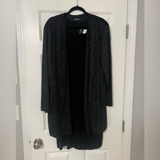 Vintage John Roberts | 2 Piece Evening Dress and Embellished Jacket | Size 18W