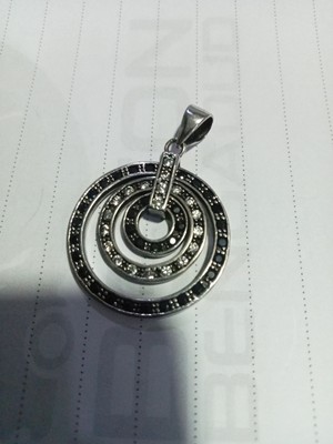Pendentif Ancien En Argent Massif 925 - Bijou Vintage Argent - Occasion