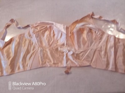 BH Vintage Triumph Ilona L/1 Glanz Satin rosa Gr. 5 B Pin Up Sanfor