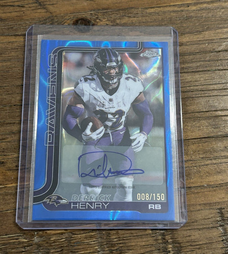 2025 Topps Chrome Derrick Henry Chrome Autographs (RAW)