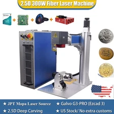 300W 2.5D JPT Mopa M7 Fiber Laser Marking Machine Ezcad 3 Deep Marking 200*200mm