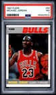 1987 FLEER #59 MICHAEL JORDAN PSA 7 LOOKS BETTER WOULD BE BECKETT 8.5