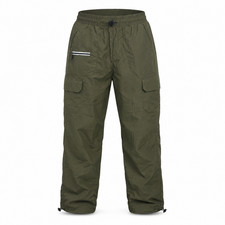 Womens Cargo Hiking Jogger Pants Olive Green Stretch Outdoor Utility Size Medium