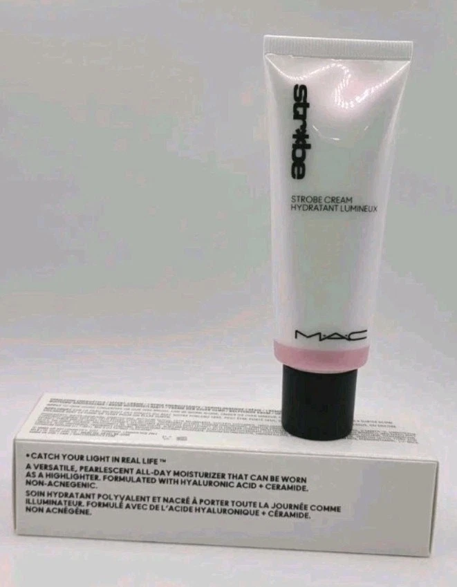 Crema estroboscópica MAC M·A·C acabado luminoso PINKLITE versátil 50 ml 1,7 oz nueva en caja Foto 2 de 4