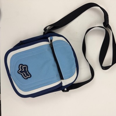 Fox Racing Small Crossbody Shoulder Bag Blue Zip Utility Moto Logo