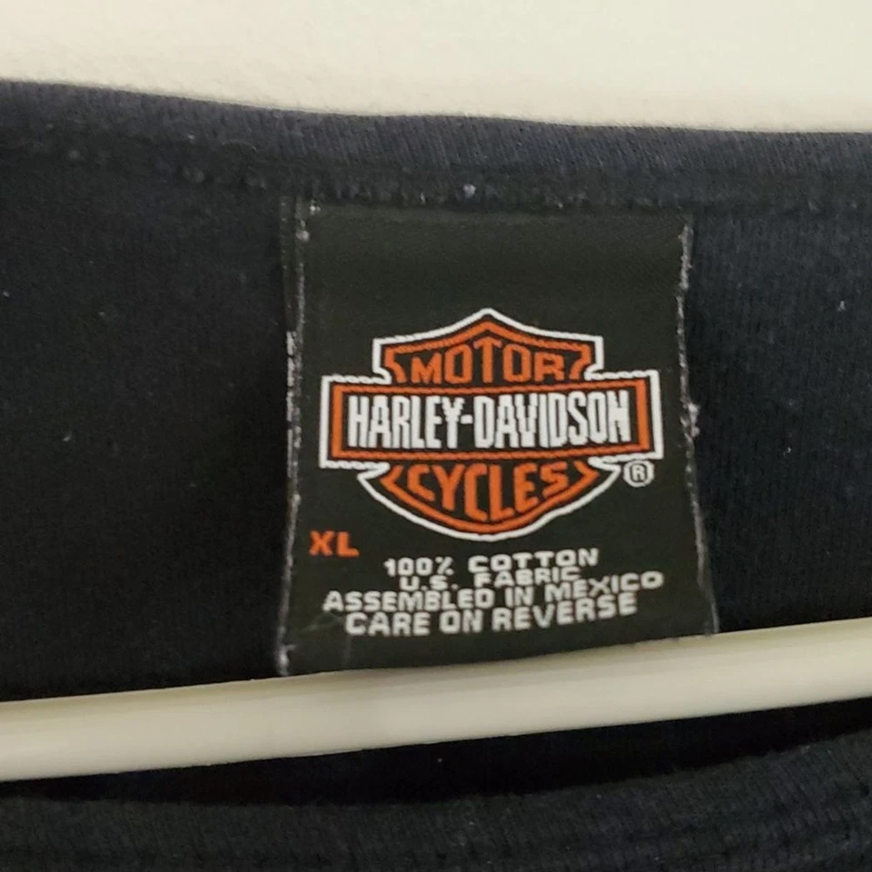 Blusa Harley Davidson Feminina Flame Manga Longa Tamanho XL Logotipos Manga Curta - Imagem 4 de 4