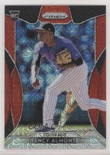 2019 Panini Prizm Tier III Red Mojo Prizm 197/299 Yency Almonte #274 0a2