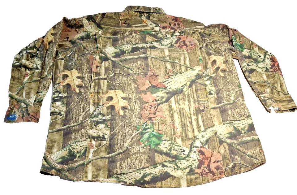 Browning Men's 2XL BreakUp Infinity Camo Button Up Long Sleeve Hunting Shirt - Image 2 of 4