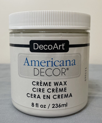 DecoArt Americana Decor Creme Wax White Wash ADM13 Seal and Protect 8 Fl Oz