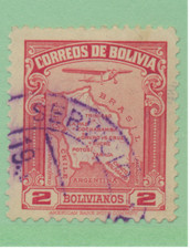 Bolivia Stamp Scott #C49, Used