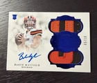 2018 BAKER MAYFIELD FLAWLESS RPA ROOKIE DUAL PATCH AUTO /10 SAPPHIRE RPA