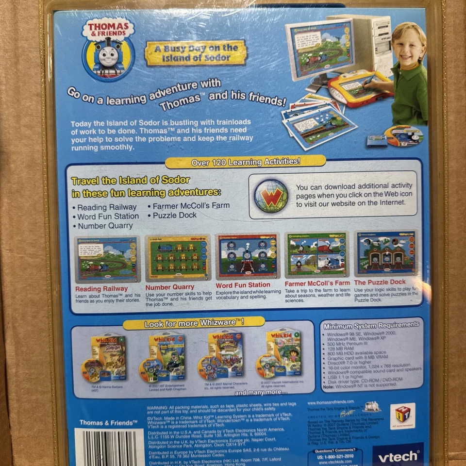 VTech Whiz Kid Learning System - Pre K - Thomas & Friends  - NIP - Image 2 of 2