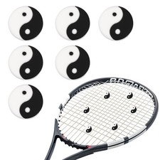 Tennis Dampener, TaiChi Silicone Tennis Racket Dampeners 6 Pcs White