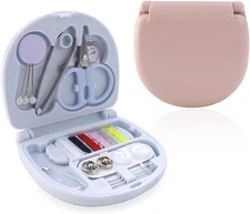 2Pack Mini Travel Sewing Kit Portable DIY Repair Set with Threads Needles