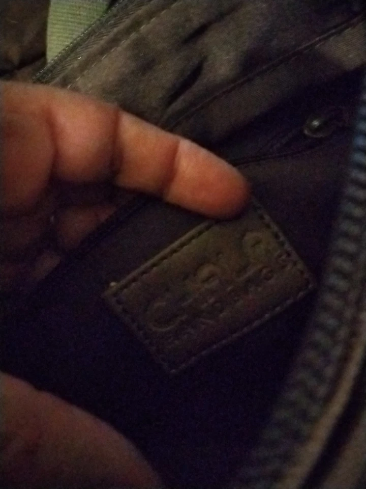 Nuevo Chala Parche Mensajero Bandolera LAZZY CAT Bolso Lona Monedero Marrón Oscuro Foto 4 de 4