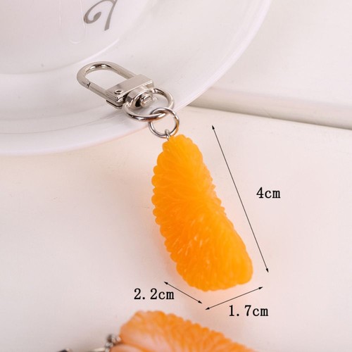 Exquisite Orange Keychains Luxury Bag Hanging Pendant - Picture 2 of 4