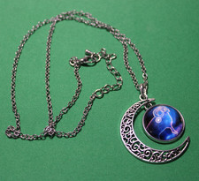 Twelve Constellations Zodiac Moon Necklace Pendant - Aires