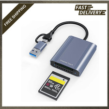 CFexpress Type A Card Reader USB 3.2 Gen 2 10Gbps USB C USB A Dual Connector