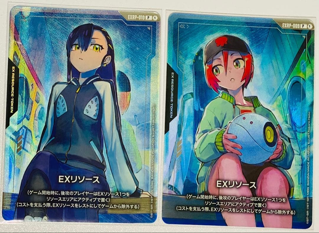 Gundam Card Game EX Resource Nyaan EXRP-010 & Amate Yuzuriha EXRP