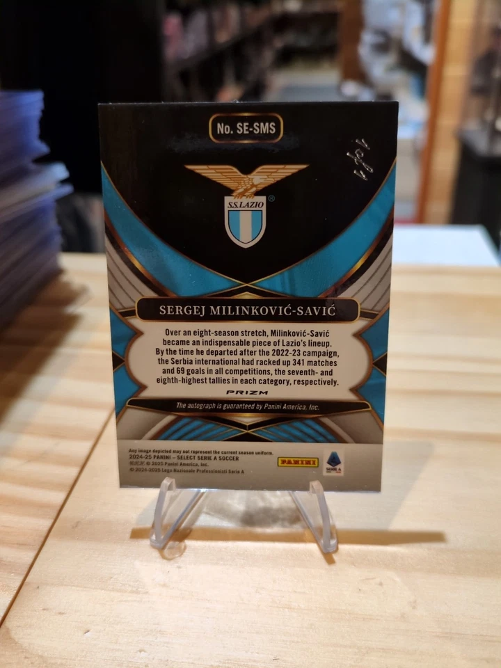 2024-25 Select Serie A BLACK 1/1 Sergej Milinkovic-Savic Signatures Auto JOE - Image 2 of 4