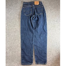 VINTAGE 90s Levis 550 Jeans Womens Blue Denim Relaxed Fit Tapered Leg Size 9