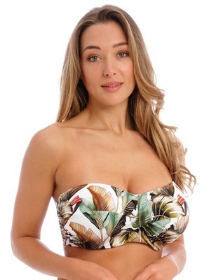 32FF Fantasie Kinabalu Trägerloses Bikini Oberteil Bügel Bandeau Bademode Tops