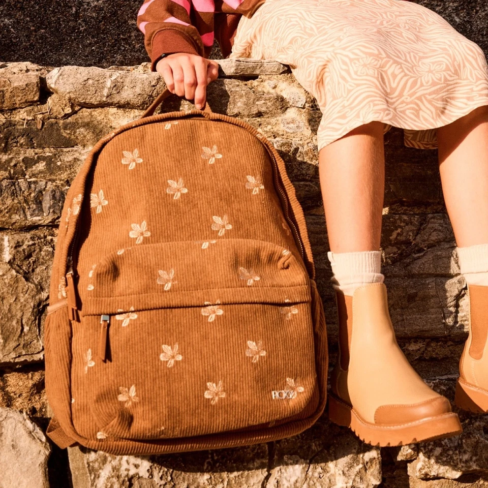 Mochila para computadora portátil Roxy Feeling Emby 15,7 L con cable - Woodsmoke - Talla única Foto 4 de 4