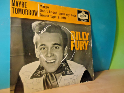 ROCK N ROLL BILLY FURY 1st EP  TRI-CENTRE MAYBE TOMORROW