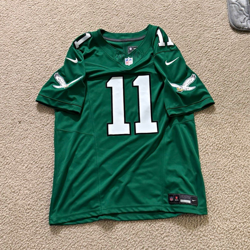 A.J. Brown #11 Eagles Kelly Green Nike Authentic On-Field Jersey Men’s L NFL