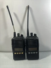 Lot of 2 Vertex Standard VX-354-AG8B-5 UHF 16-Channel 2-Way Radios/ No Battery