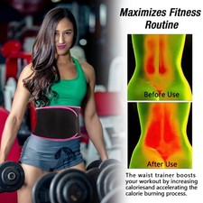 WAIST TRAINER CORSET Breathable Tummy Girdle Belt Sport Body Shaper Control US
