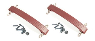 (2 PACK) PENN ELCOM 0394RED Red Rubber ''Dog Bone Style'' Strap Handle w/screws