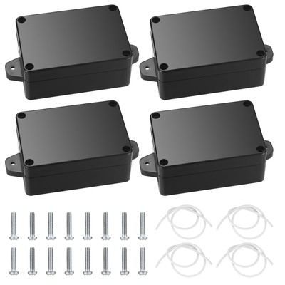 Project Box, 4pcs Junction Boxes, IP65 Waterproof Electrical Boxes, ABS Plast...