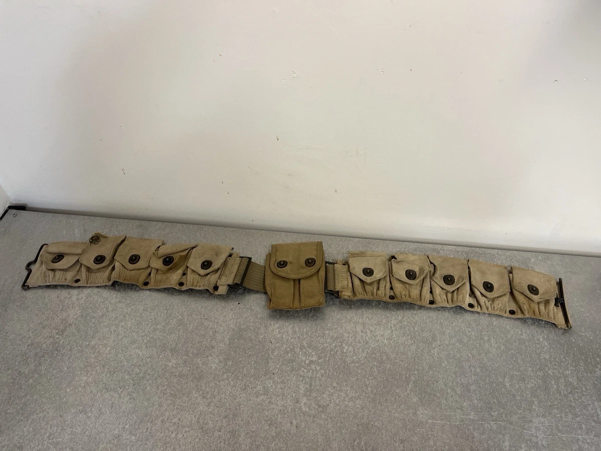 Garand Cartridge Belt In Original Ww Ii Us Field Gear & Equipment